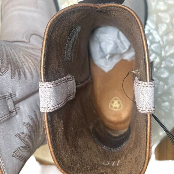 Ariat Goldie Distressed White Western Cowboy Boots Women’s 11 C Wide 10033887 - Picture 8 of 12